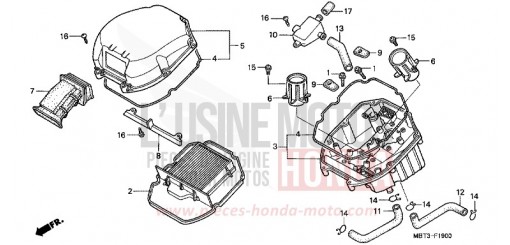 AIR CLEANER XL1000VY de 2000